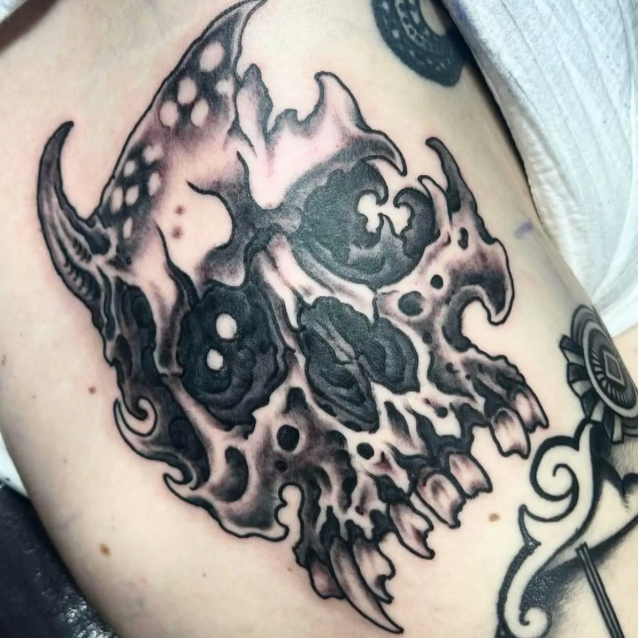 a visible tattoo