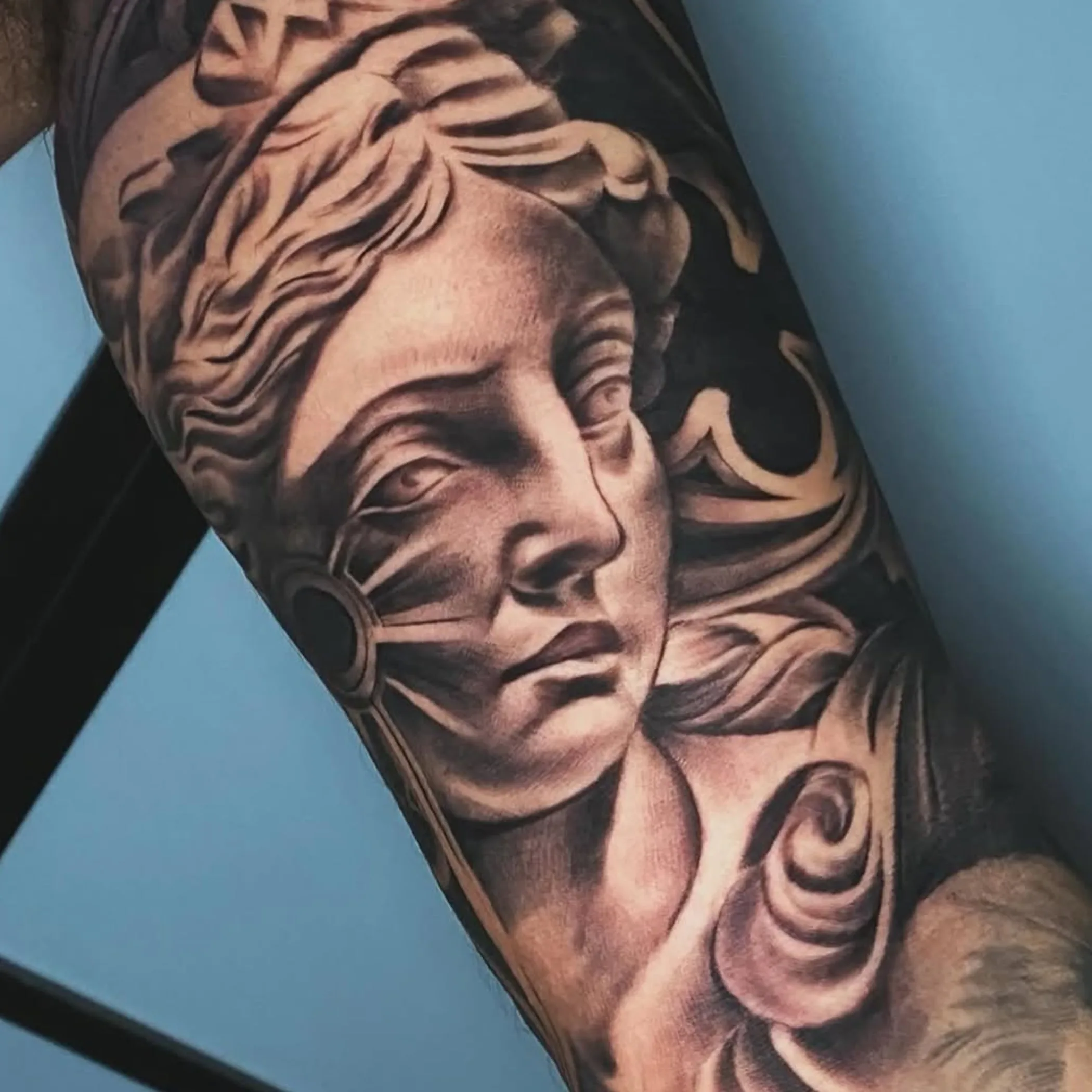 a visible tattoo