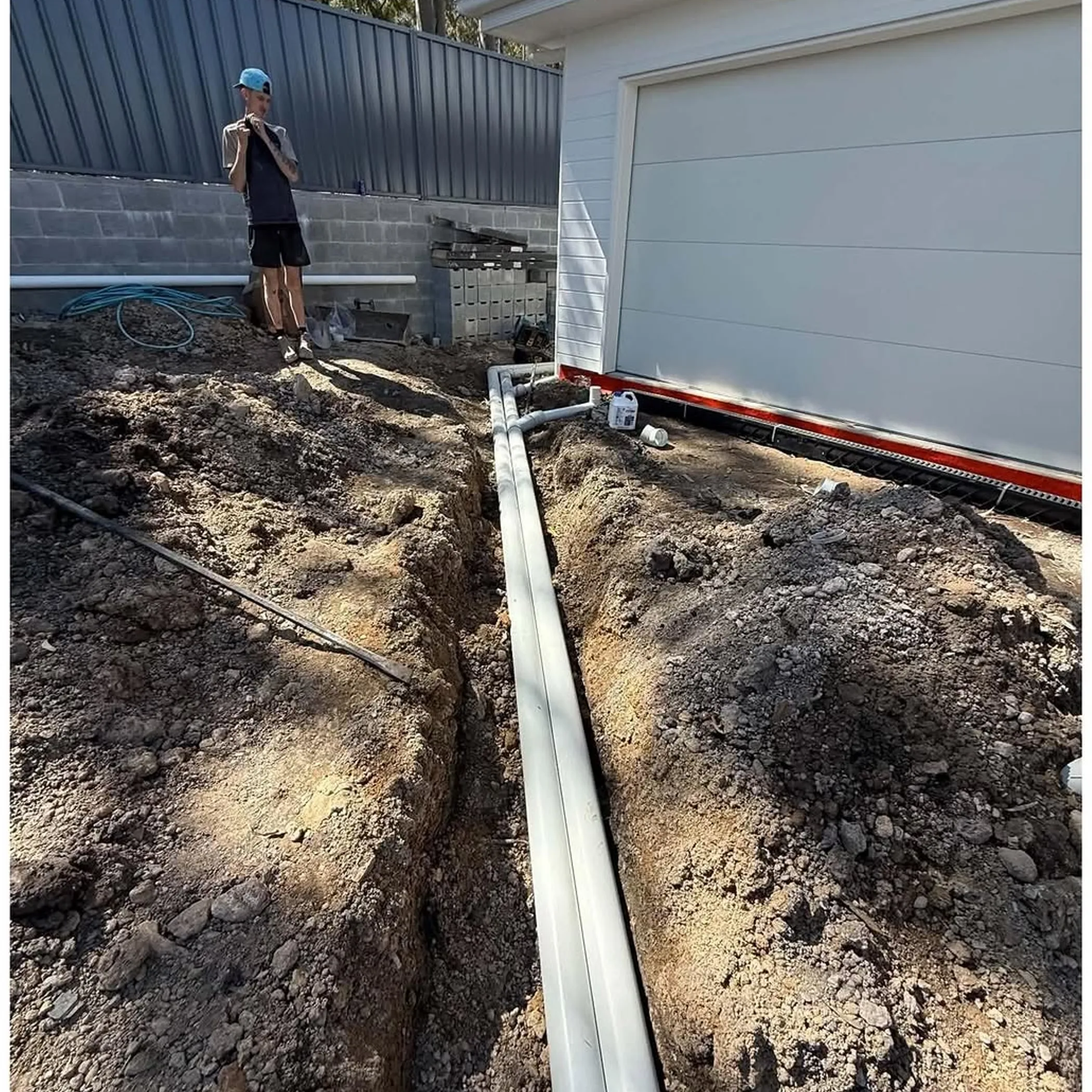 stormwater piping and drainage works
