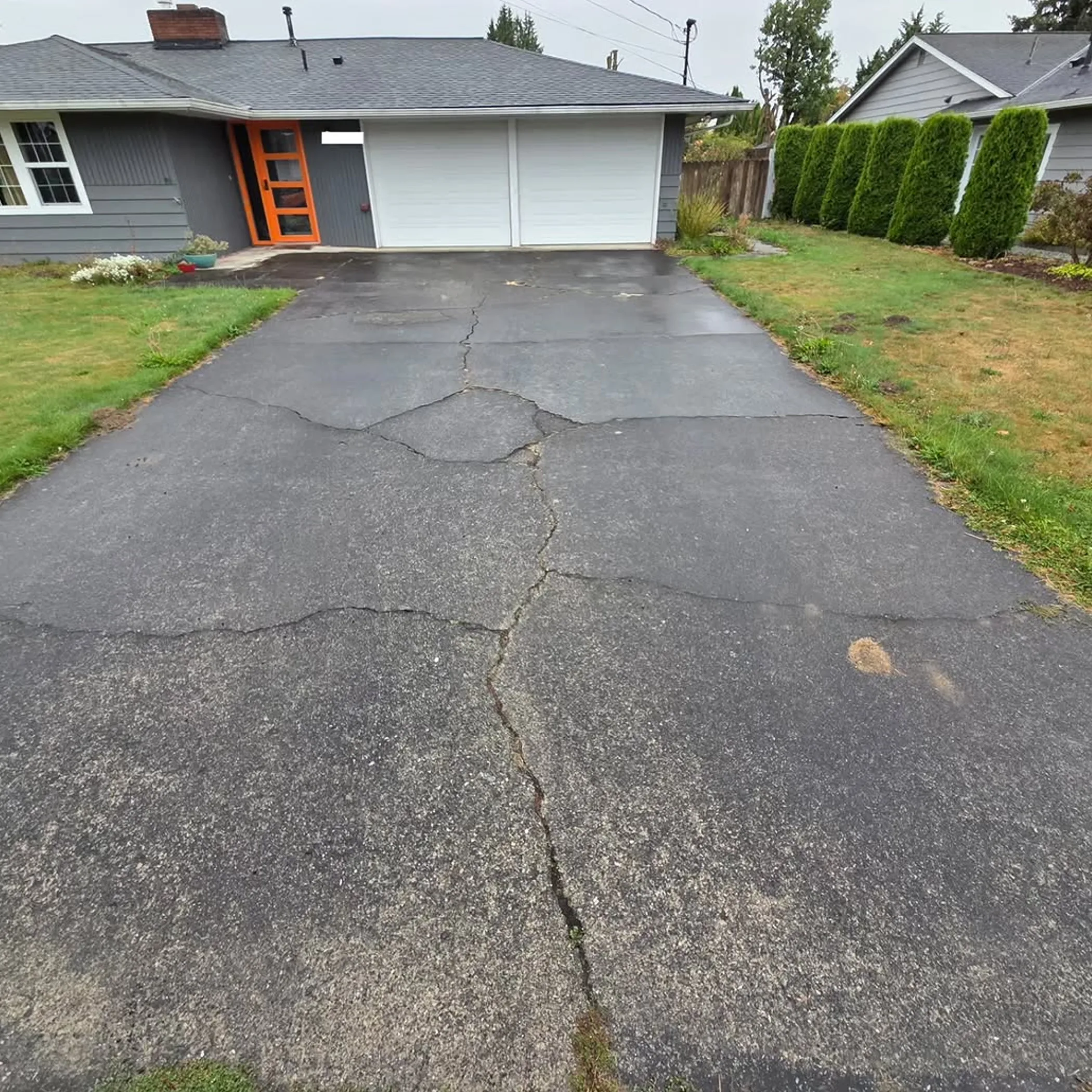 driveway for pressure cleaning