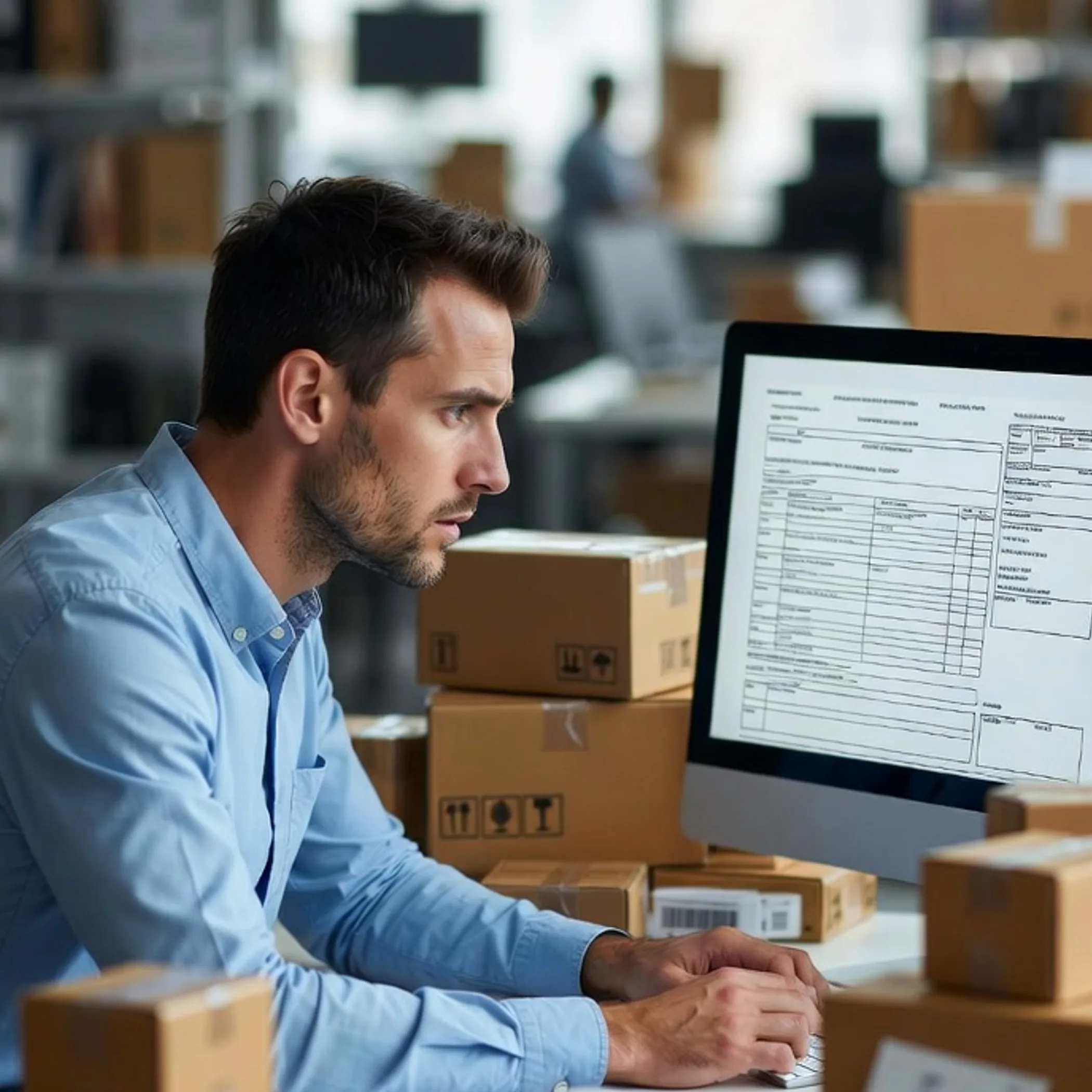 ecommerce logistics team at work