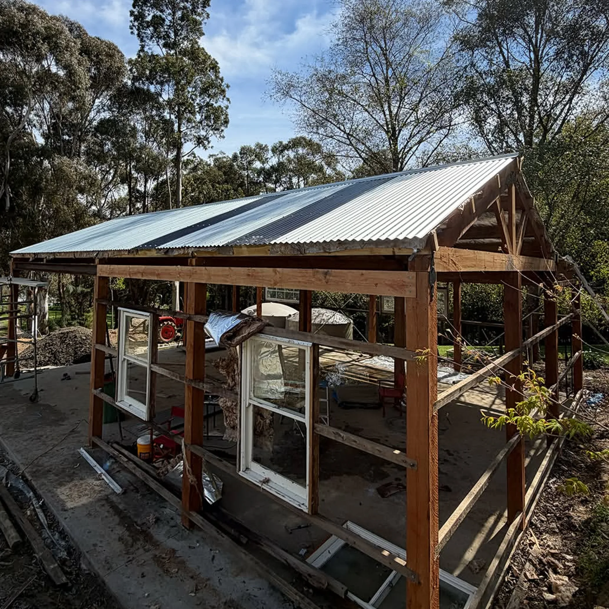 corrugated roofing for drainage piping